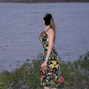 Handmade floral dress